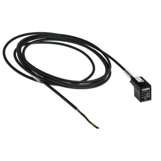 Phoenix Contact Sensor Actuator Cable 3 m, Female 3 way DIN 43650 Form B to 3 way Unterminated, 24V 1435247