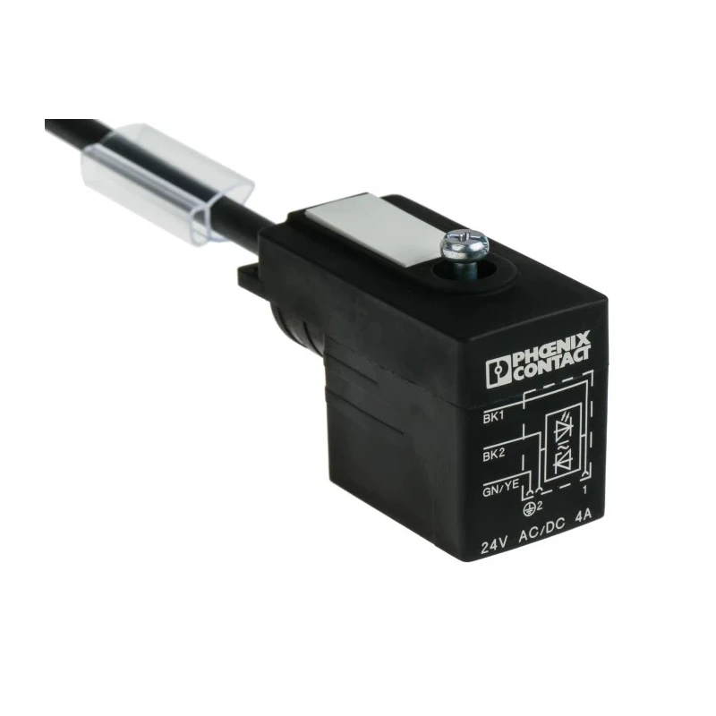 Phoenix Contact Sensor Actuator Cable 3 m, Female 3 way DIN 43650 Form B to 3 way Unterminated, 24V 1435247