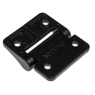 Southco Friction Hinge Satin Chrome Black Paint Black Powder Coated Zinc 50.8 mm x 57.1 mm x 2.5 mm 721-0759