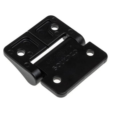 Southco Friction Hinge Satin Chrome Black Paint Black Powder Coated Zinc 50.8 mm x 57.1 mm x 2.5 mm 721-0759