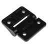 Southco Friction Hinge Satin Chrome Black Paint Black Powder Coated Zinc 50.8 mm x 57.1 mm x 2.5 mm 721-0759