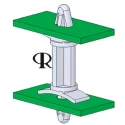 Essentra 12.7 mm High Nylon PCB Support Pillar for 3.18 mm PCB Hole DLCBS-8-01