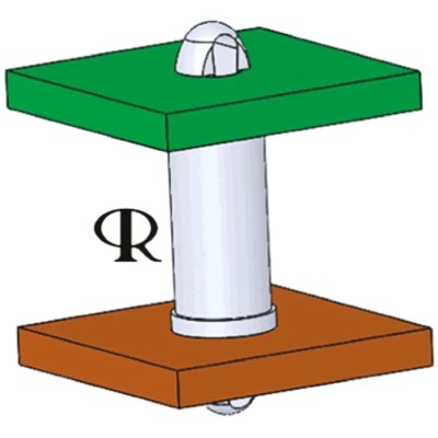 Essentra Nylon PCB Support Pillar 15.9 mm Height for 2.54 mm PCB Hole DLCBST-10-01