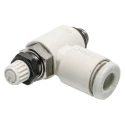 SMC AS Series Metal Body Speed Controller 1 MPa Maximum Operating Pressure Adjustable Outlet Pressure AS1211F-M5-04