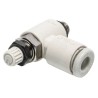 SMC AS Series Metal Body Speed Controller 1 MPa Maximum Operating Pressure Adjustable Outlet Pressure AS1211F-M5-04