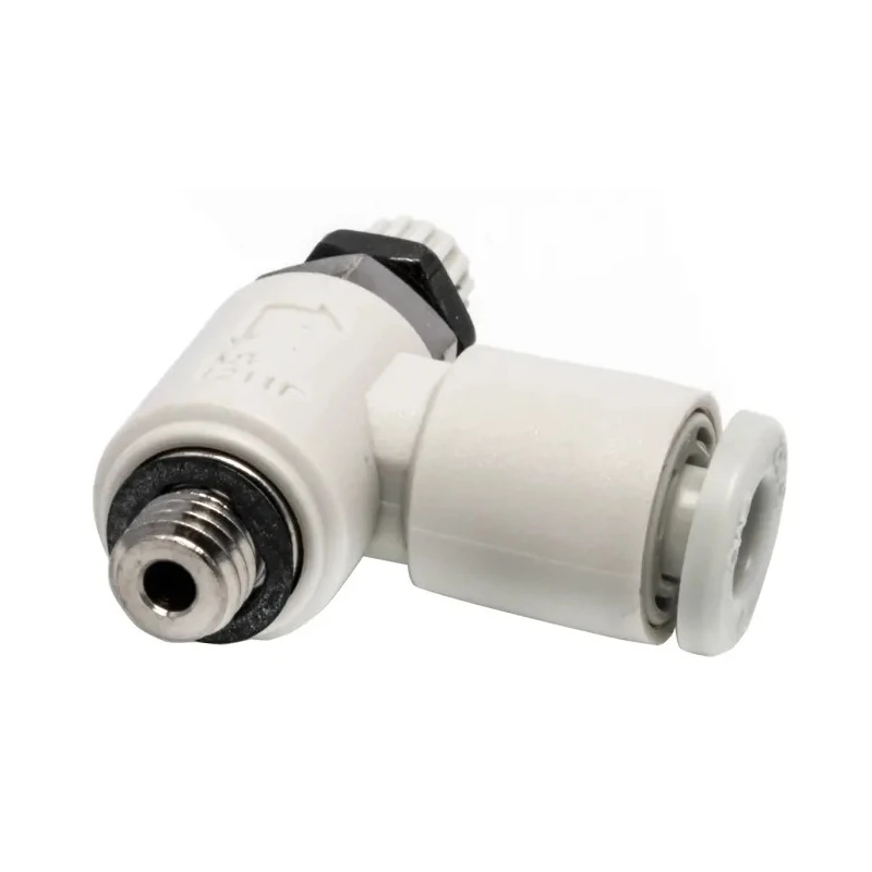SMC AS Series Metal Body Speed Controller 1 MPa Maximum Operating Pressure Adjustable Outlet Pressure AS1211F-M5-04