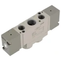 SMC Pneumatic Solenoid Valve 24V Pilot G 1/4 Port Size 5/2 Function Die Cast Aluminium Body SYJA7000