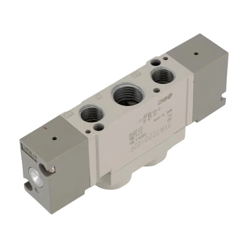 SMC Pneumatic Solenoid Valve 24V Pilot G 1/4 Port Size 5/2 Function Die Cast Aluminium Body SYJA7000