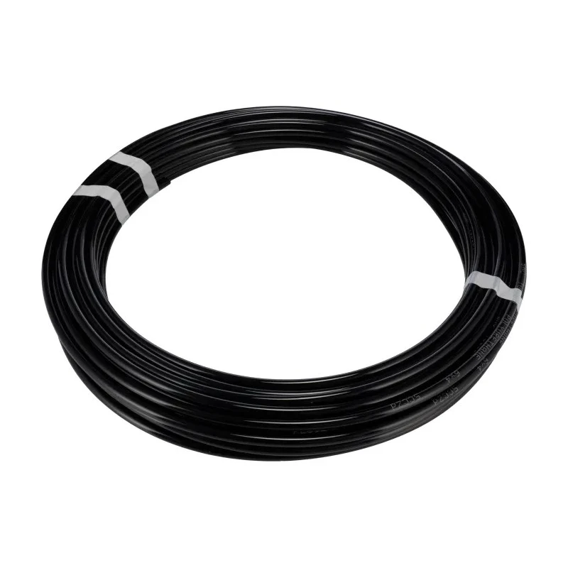 SMC Compressed Air Pipe Black Polyurethane 6 mm Diameter 20 m Length 0.8 MPa Pressure TU0604B-20