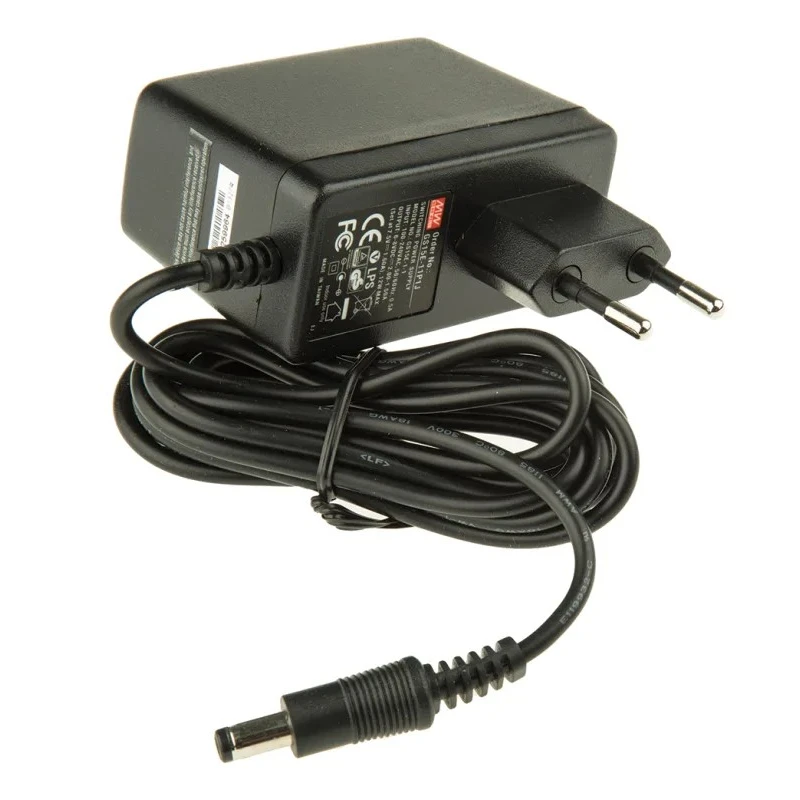 MEAN WELL AC/DC Adapter Type C EU Plug 100-264V AC Input 1.6A Max Output 7.5V DC GS15E-11P1J