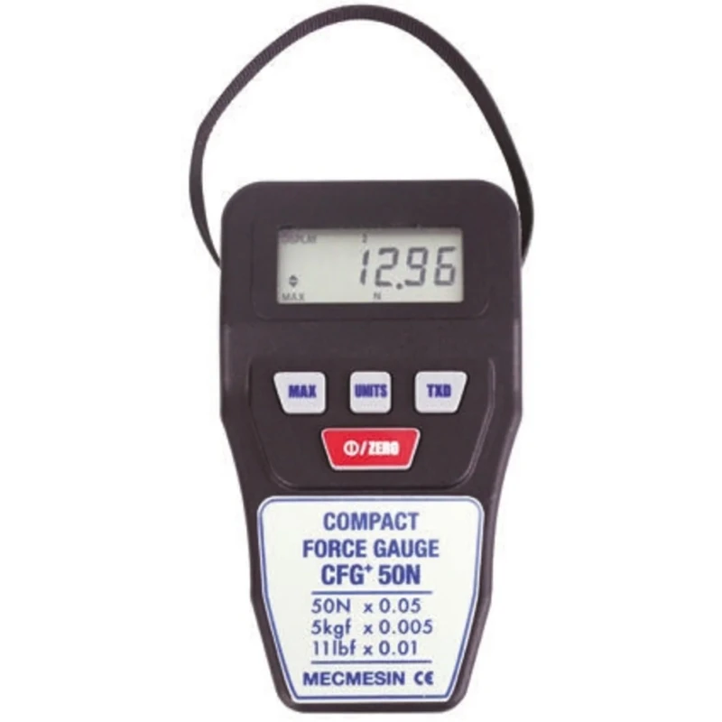 Mecmesin Compact Digital Force Gauge with RS232 Output 500 Hz Sampling Rate Accuracy ±0.5% 860-021