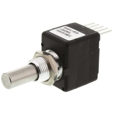 Bourns 5V DC 256 PPR Pulse Optical Encoder with 6.35 mm Round Shaft, Bracket Mount ENS1J-B28-L00256L