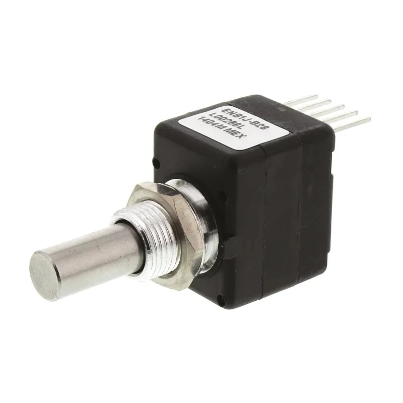 Bourns 5V DC 256 PPR Pulse Optical Encoder with 6.35 mm Round Shaft, Bracket Mount ENS1J-B28-L00256L
