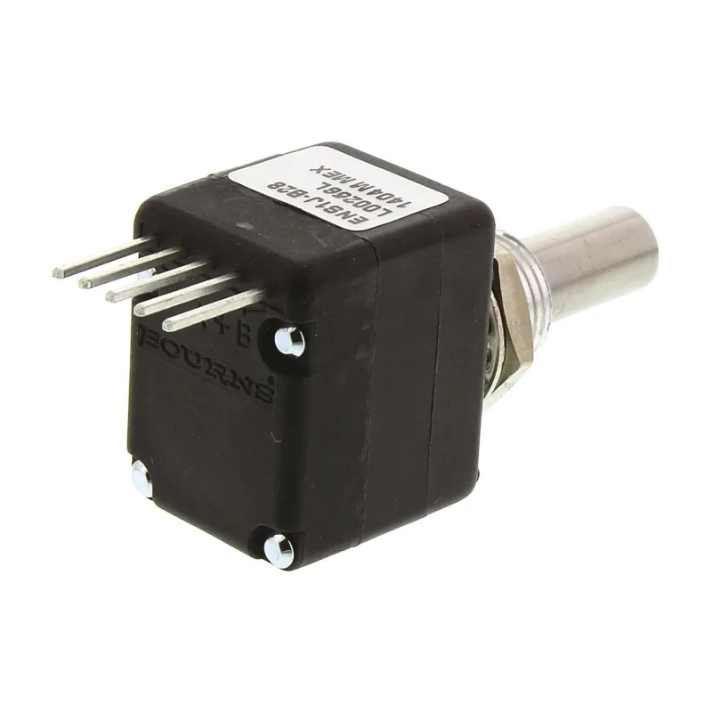 Bourns 5V DC 256 PPR Pulse Optical Encoder with 6.35 mm Round Shaft, Bracket Mount ENS1J-B28-L00256L