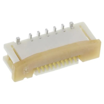 Molex 0.5 mm Pitch 10 Way Straight Female FPC Connector ZIF Vertical Contact 52559-1052