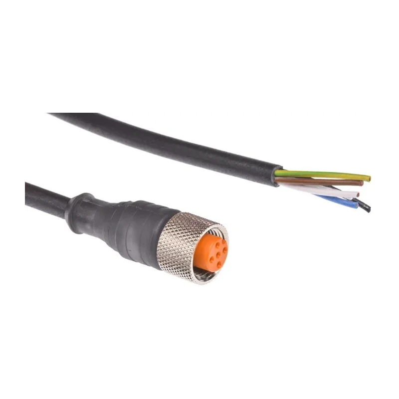 Lumberg Automation Sensor Actuator Cable Female 5 way M12 to Unterminated Free End, 2 m, Black PVC 11373 RKT 5-228/2 M