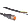Lumberg Automation Sensor Actuator Cable Female 5 way M12 to Unterminated Free End, 2 m, Black PVC 11373 RKT 5-228/2 M