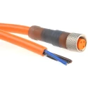 Lumberg Automation Female 3 Way M8 Sensor Actuator Cable 2 m 60V IP67 RKMV Series 11294 RKMV 3-06/2 M