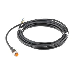 Lumberg Automation Female 5-Way Straight to Unterminated Sensor Actuator Cable, 5 m, Black Polypropylene 11374 RKT 5-228/5 M