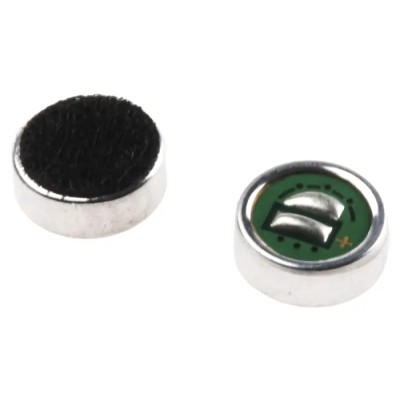 RS PRO Omni-Directional Surface Mount 6 mm Electret Condenser Microphone -42dB 2V 60dB SNR 724-3122