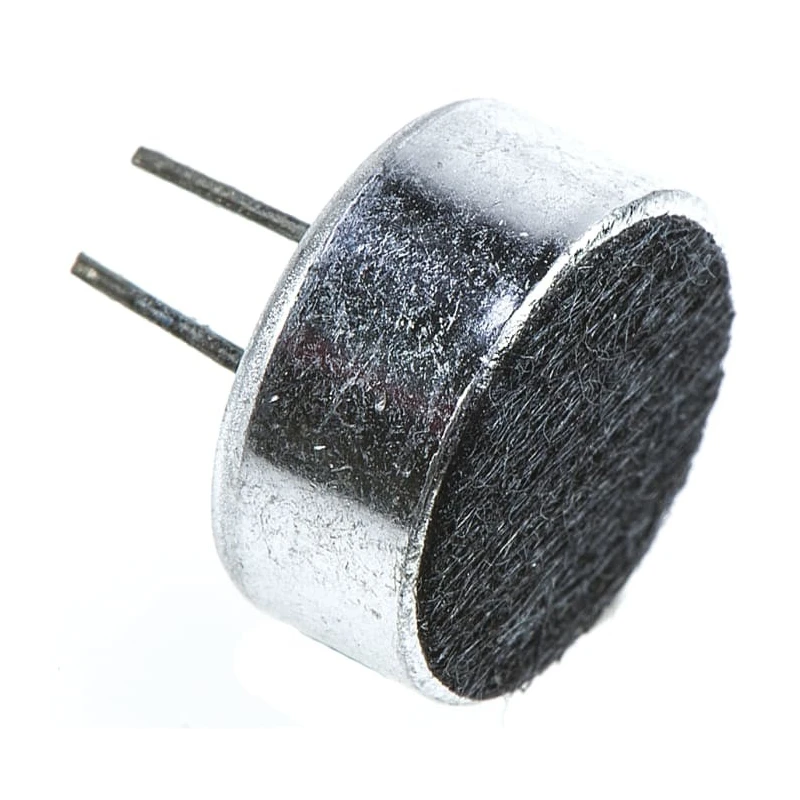 RS PRO Omni-Directional Through Hole 9.7 mm Microphone Condenser -41dB 1.5V 500µA 724-3134