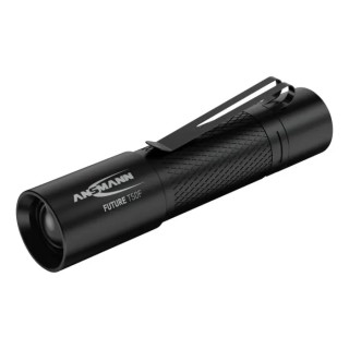 Ansmann LED Torch Black 60 lm, Aluminium Housing, IP54, 75m Beam Distance, AA Battery 1600-0159-520