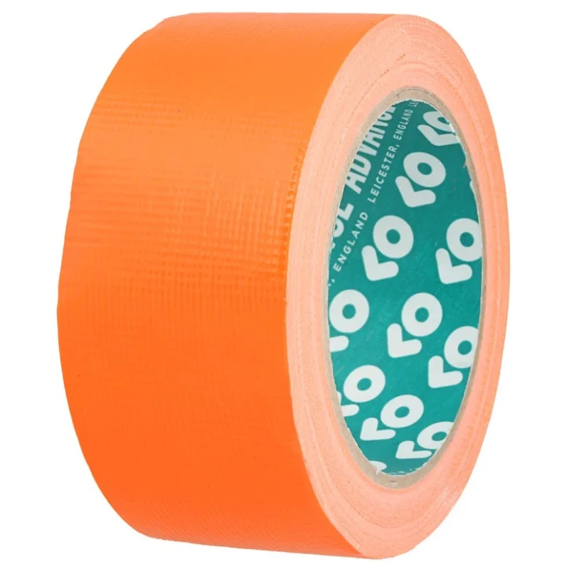 Advance Tapes Orange Gloss Finish Cloth Tape 50mm Width x 50m Length Rubber Resin Adhesive AT6210