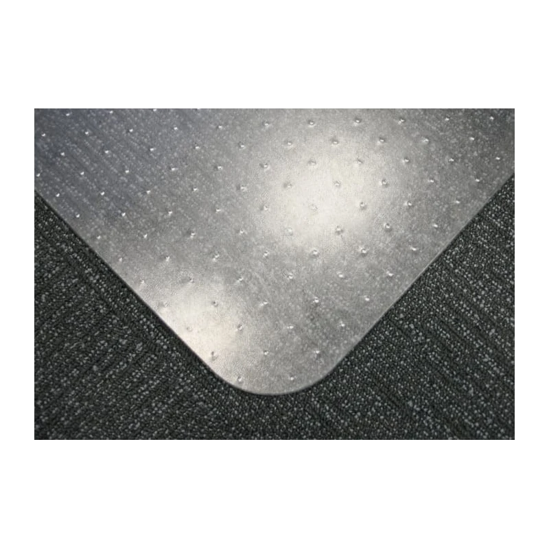 COBA Clear Carpet Office Chair Mat Square 900mm x 1.2m x 1.8mm Polycarbonate CMC000001PCS