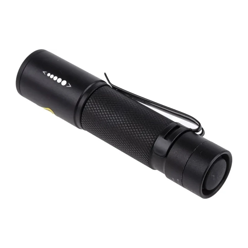 Ansmann LED Torch Black 60 lm, Aluminium Housing, IP54, 75m Beam Distance, AA Battery 1600-0159-520