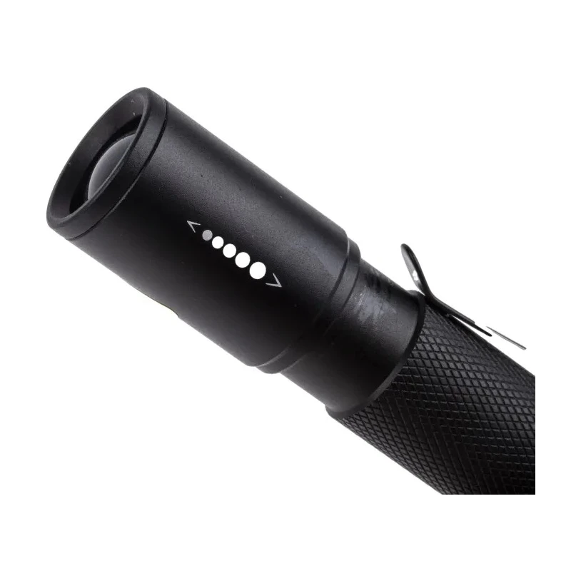 Ansmann LED Torch Black 60 lm, Aluminium Housing, IP54, 75m Beam Distance, AA Battery 1600-0159-520