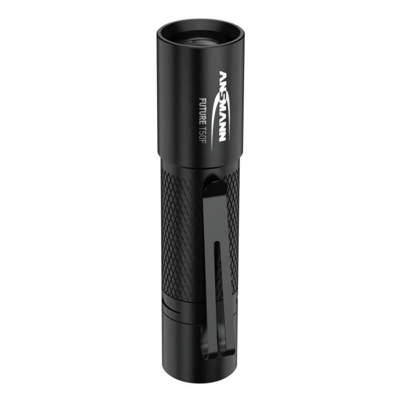 Ansmann LED Torch Black 60 lm, Aluminium Housing, IP54, 75m Beam Distance, AA Battery 1600-0159-520