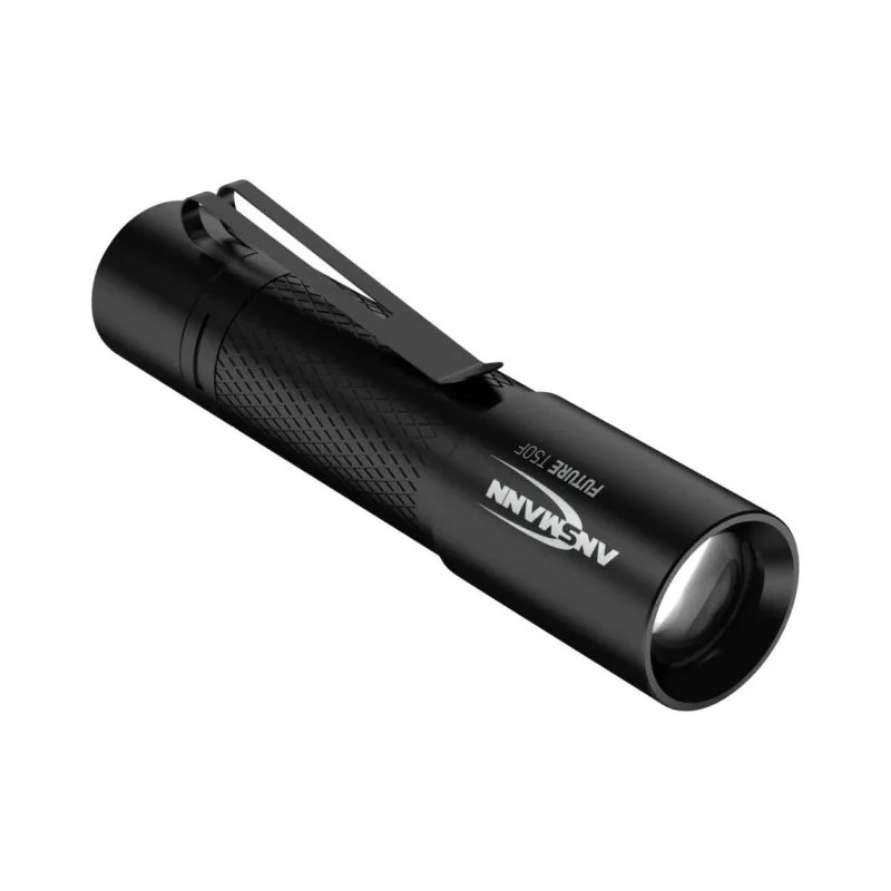 Ansmann LED Torch Black 60 lm, Aluminium Housing, IP54, 75m Beam Distance, AA Battery 1600-0159-520