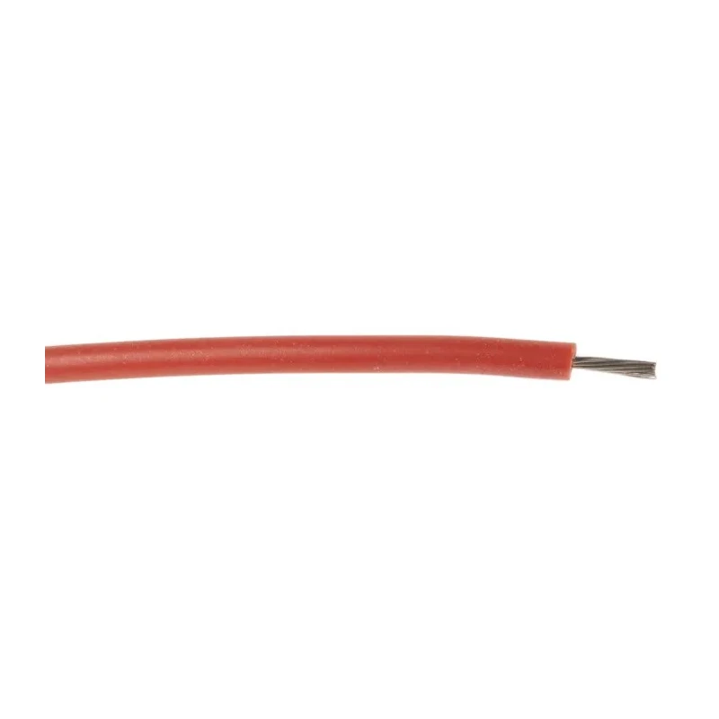 Lapp OLFLEX HEAT 180 SiF Single Core Hook Up Wire Red 0.25 mm², 19 x 0.25 mm Strands, 100 m Length, Silicone Rubber 47104