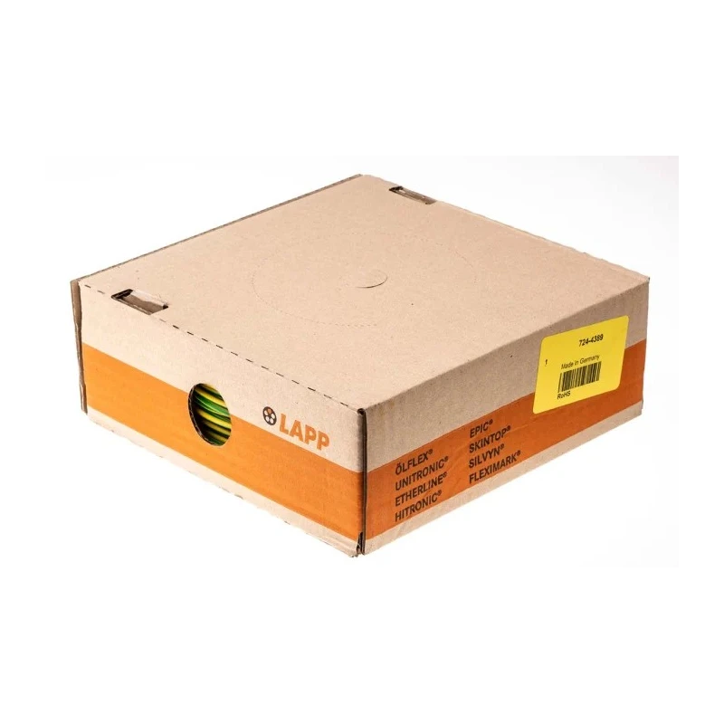 Lapp ÖLFLEX® Series Yellow Green 1.5 mm² Hook Up Wire, 30 Core Strands, 100 m, Polyvinyl Chloride Jacket 4520001