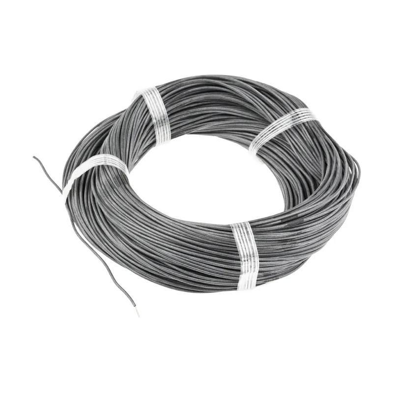 Lapp OLFLEX HEAT 180 SiF Series Black 0.25 mm² Hook Up Wire, 14 x 0.15 mm Strands, 100 m Length, Silicone Rubber 47001
