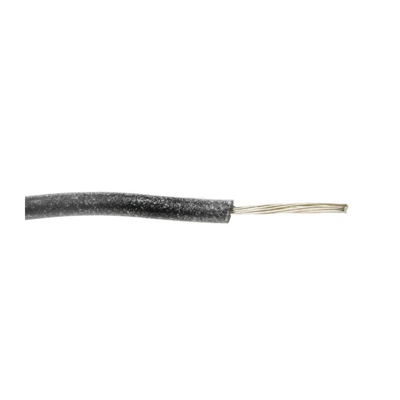 Lapp OLFLEX HEAT 180 SiF Series Black 0.25 mm² Hook Up Wire, 14 x 0.15 mm Strands, 100 m Length, Silicone Rubber 47001