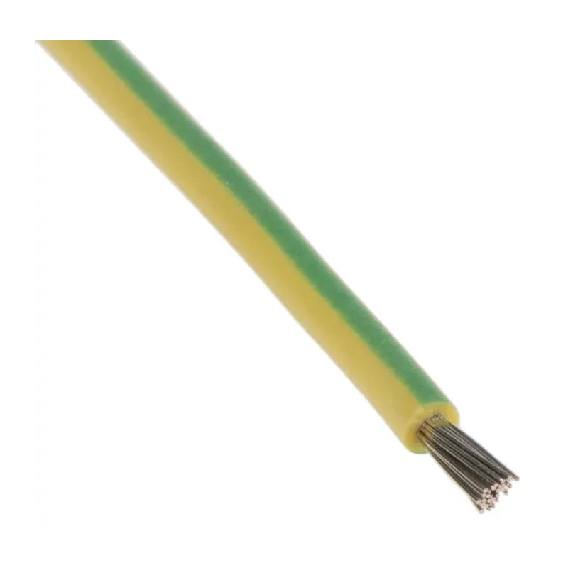 Lapp OLFLEX HEAT 180 SiF Series Yellow Green 1 mm² Hook Up Wire 300, 500V 180°C 100 m 50000 Silicone Rubber 50000
