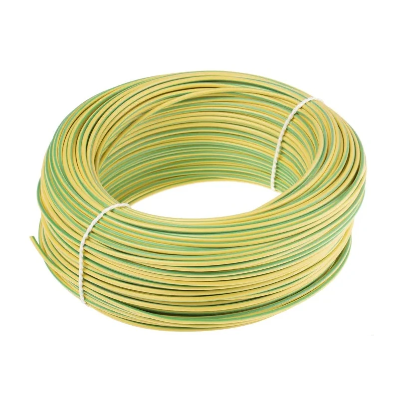 Lapp OLFLEX HEAT 180 SiF Series Yellow Green 1 mm² Hook Up Wire 300, 500V 180°C 100 m 50000 Silicone Rubber 50000