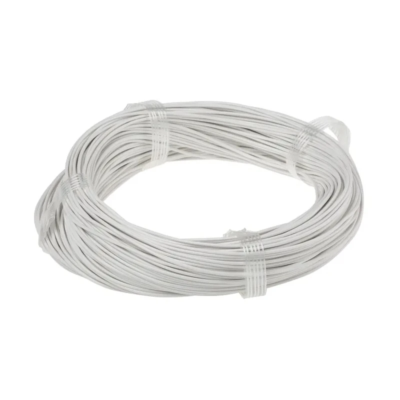 Lapp OLFLEX HEAT 180 SiF Series White 0.25 mm² Hook Up Wire 19 x 0.25 mm 100 m Silicone Rubber 47105