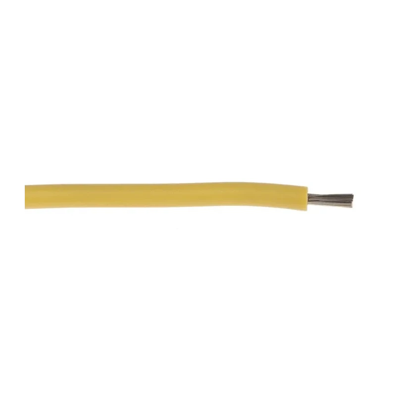Lapp OLFLEX HEAT 180 SiF Series Yellow 0.75 mm² Hook Up Wire, 19 x 0.25 mm, 100 m, Silicone Rubber 49005