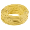 Lapp OLFLEX HEAT 180 SiF Series Yellow 0.75 mm² Hook Up Wire, 19 x 0.25 mm, 100 m, Silicone Rubber 49005