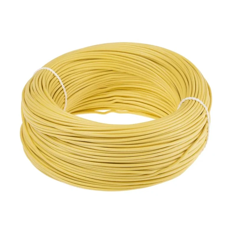 Lapp OLFLEX HEAT 180 SiF Series Yellow 0.75 mm² Hook Up Wire, 19 x 0.25 mm, 100 m, Silicone Rubber 49005