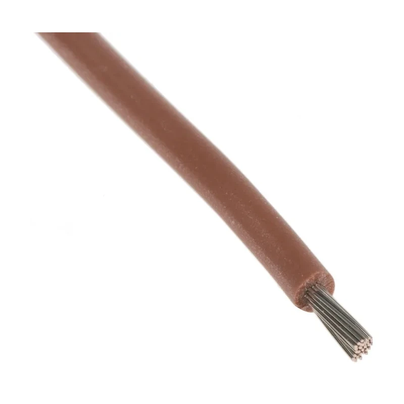 Lapp Olflex Heat 180 SiF Series Brown 1 mm² Hook Up Wire, 19 x 0.25 mm Strands, 100 m, Silicone Rubber Insulation 50003
