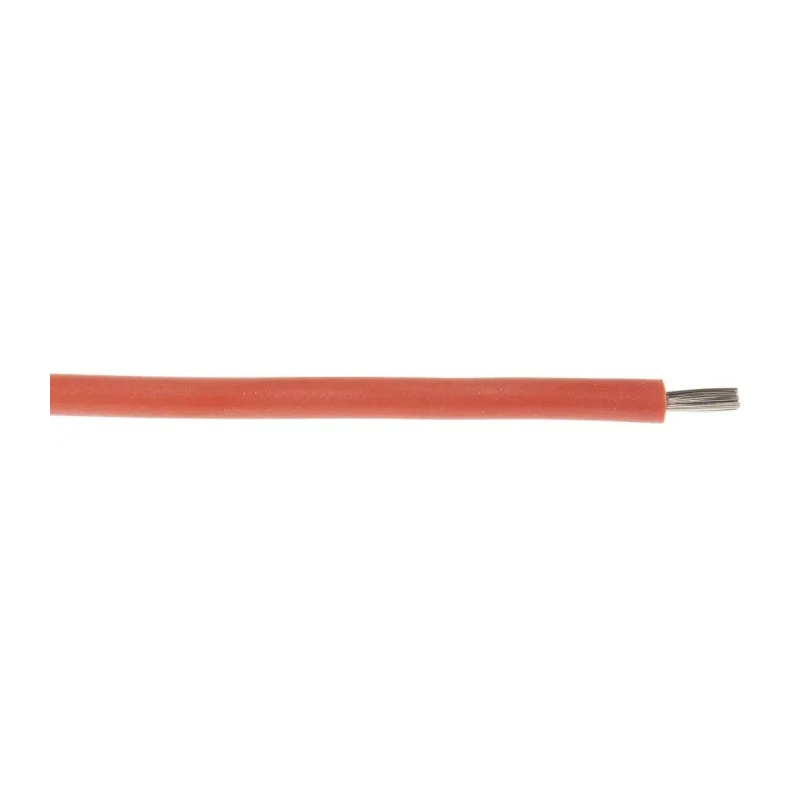 Lapp OLFLEX HEAT 180 SiF Series Red 0.75 mm² Hook Up Wire, 19 x 0.25 mm Strands, 100 m Length, Silicone Rubber 49104
