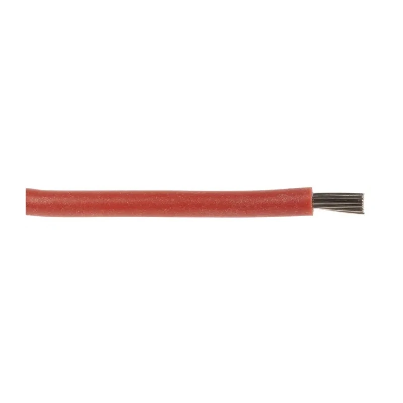 Lapp OLFLEX HEAT 180 SiF Series Red 1 mm² Hook Up Wire, 19 x 0.25 mm Strands, 100 m Length, Silicone Rubber Insulation 50104