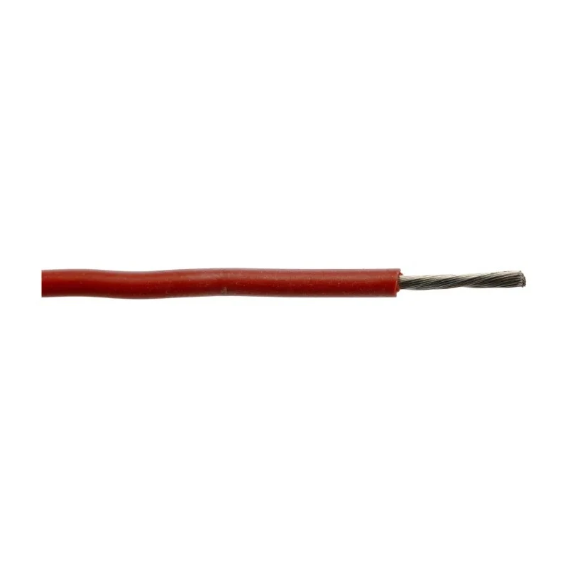 Lapp OLFLEX HEAT 180 SiF Series Red 1 mm² Hook Up Wire, 19 x 0.25 mm Strands, 100 m Length, Silicone Rubber Insulation 50104