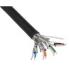 Belden Ethernet Cable Cat7 S/FTP Screened, 305 m Length, Black PVC Jacket 74004E