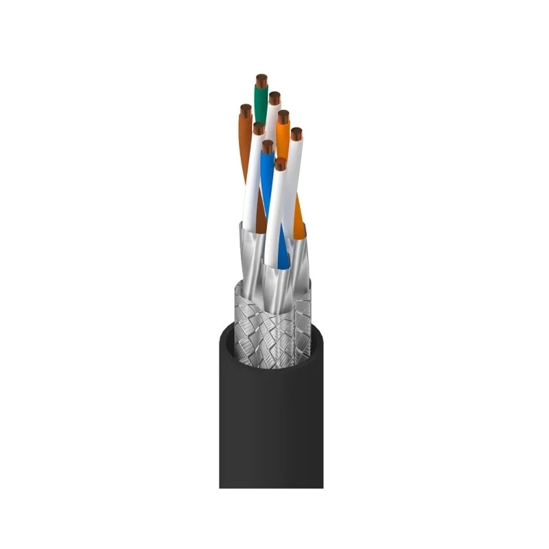 Belden Ethernet Cable Cat7 S/FTP Screened, 305 m Length, Black PVC Jacket 74004E