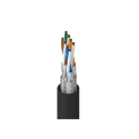 Belden 74004PU Cat7 Shielded Screened Ethernet Cable, 305 m Length, Black Polyurethane Jacket Cat7