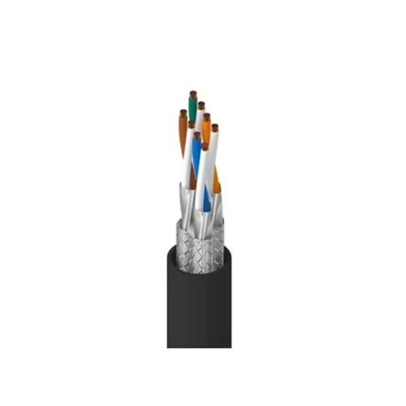 Belden 74004PU Cat7 Shielded Screened Ethernet Cable, 305 m Length, Black Polyurethane Jacket Cat7